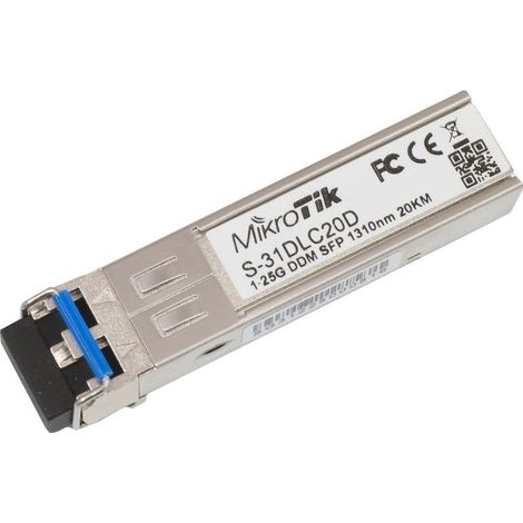 Modulo SFP Transceptor de Fibra Óptica Mikrotik S-31DLC20D