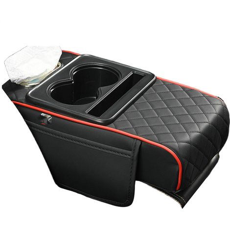 Housse de console centrale, accoudoir de console centrale,Tasse d'accoudoir de voiture et support de téléphone - Coussin de protection multifonctionnel, accessoires d'intérieur de voiture pour boîte (1/5)