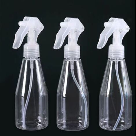 3-teiliges Gartensprüher-Set, 200 ml transparente Sprühflasche für Gartenarbeit, Reinigung, Friseurbedarf
