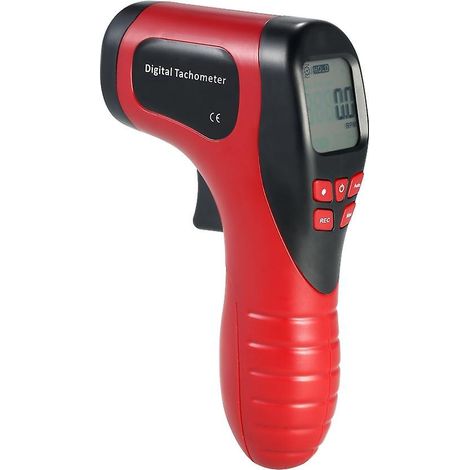Handliches digitales LCD-Foto-Drehzahlmessgerät mit Laser, berührungslos, Drehzahlbereich 2,5–99999 U/min, Motordrehzahlmesser