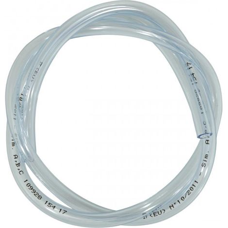 Durite essence transparente Ø6x9mm x 1 mètre pour moto deux roues (1/2)
