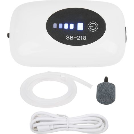 Pompe à oxygène avec câble USB, Rechargeable, Portable, Air muet, pour aquarium, pêche en plein Air, trou unique (1/5)