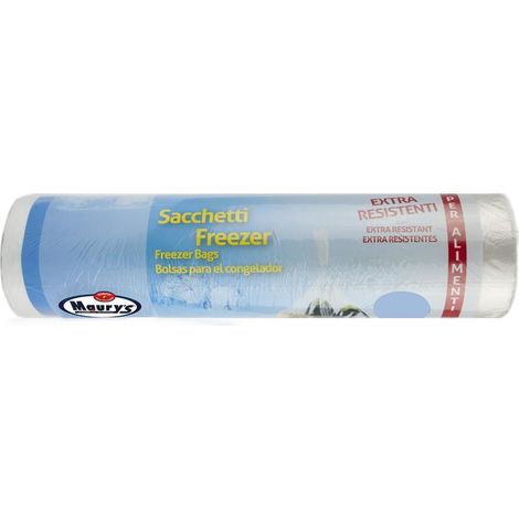 MAURY'S ROTOLO SACCHETTI ALIMENTI FRIGO 300 PZ 28 X 42 CM EXTRA RESISTENTI (1/5)