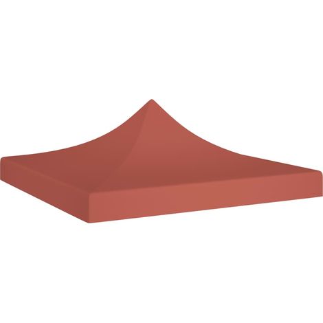 Toit de tente de réception pour belvédère de jardin,Résistant aux UV 2x2 m Terre cuite 270 g/m² -90234 (1/5)