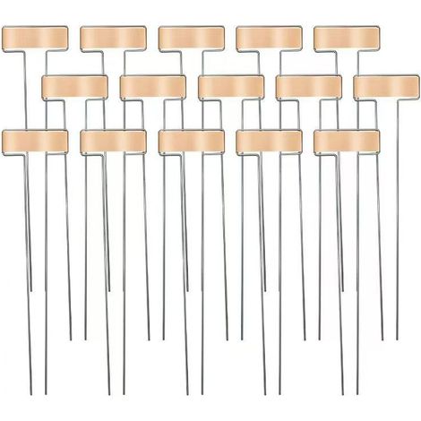 20 etiquetas de cobre para plantas, marcadores de metal impermeables para jardín, resistentes a la corrosión. (1/4)