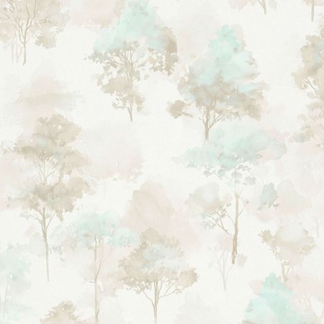 Vliestapete - Forest Dreams - Taupe Hellgrün Creme Blumen Floral Erismann - 1055702 (1/5)