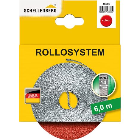 Sangle pour volet roulant, 14 mm, 6 m, Rouge (1/3)