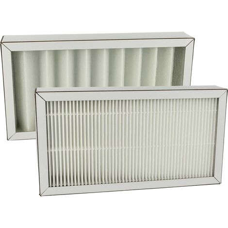vhbw Set filtros reemplaza Pluggit APFG4F7-190 para unidad ventilación - G4 / F7 2 uds., blanco