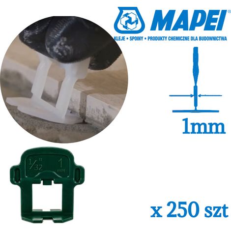 Clips Mapei mapelevel 1 mm, 250 pièces (1/3)