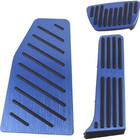 3pcs Car Accelerator Brake Footrest Pad Antislip Pedal Plate Set Aluminum Alloy Replacement for RAV4 XA50 2019‑2021 (1/5)