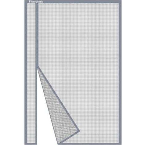 Lot de 2,Moustiquaire Porte Magnétique 70x190cm, Rideau Moustiquaire Porte Fenetre Ouverture Latérale en Fibre de Verre Gris Anti-Moustiques pour Balcon, Fermeture Automatique Moustiquaire Aimantée (1/4)