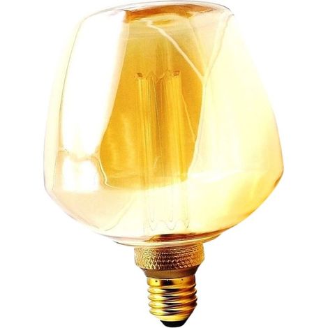 Bombilla Decorativa LED S123 E27 4W 1800k en Cristal Dorado