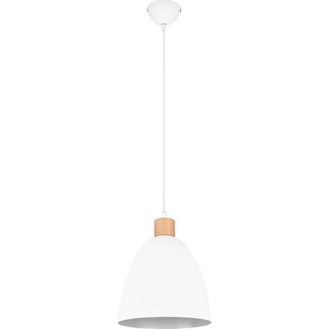 Suspension, Suspension ovale métal mat Jagger Blanc en Metal, TRIO (1/5)