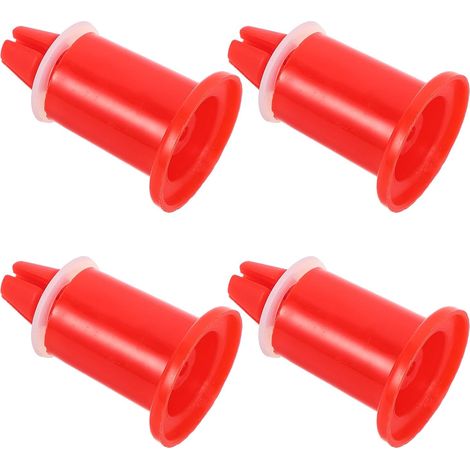 4pcs Pieds Universels pour Plateau de Pesée Électronique, Plastique Orange, Installation Facile, Usage Polyvalent pour Balance Alimentaire Cuisine (1/5)
