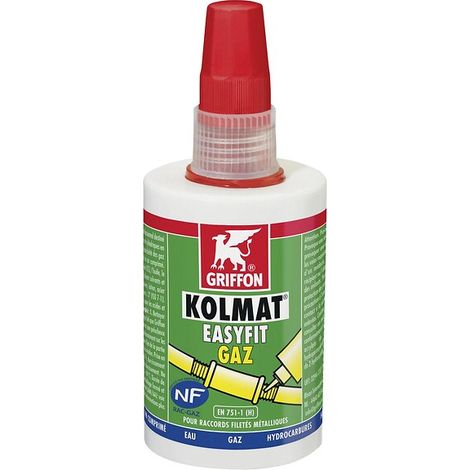 KOLMAT® EASYFIT GAZ étancheité et blocage anaérobie certifié NF RAC GAZ 50ml - GRIFFON