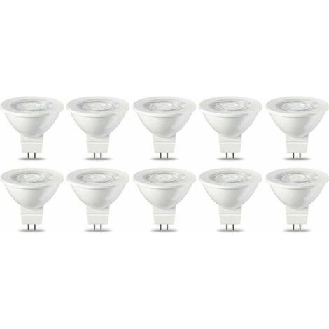BUNTHAUS Packung mit 10 GU5.3 MR16 5W LED-Lampen, warmweiß, nicht dimmbar, 220V [Energieklasse G]