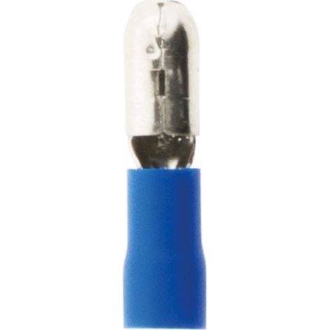 10 cosses fiches mâles Ø5mm - Bleu - Zenitech