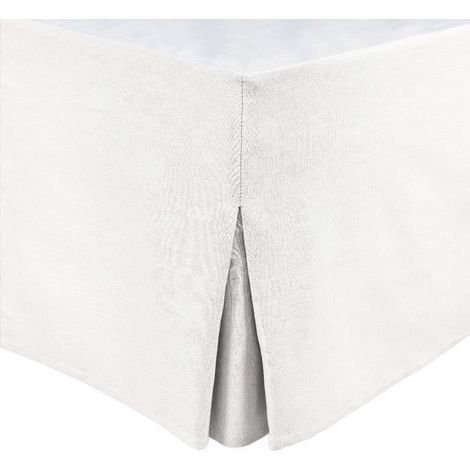 Cache Sommier - HOME LINGE PASSION - 160 x 200 cm + 30 cm - Weiß