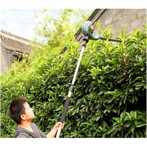 Cisaille d'élagage électrique à Haute Altitude Jardinage Haute Branche scie Taille-haie télescopique Domestique 450W 1600 TR/Min (1/5)