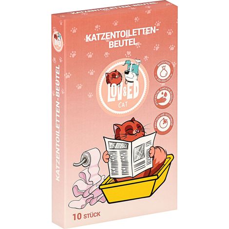 Lov&Ed Katzentoilettenbeutel, 10 Stück Beutel für Katzentoiletten