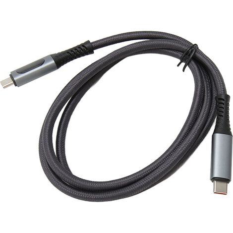 Câble USB C vers C Fonction Complète 10Gbps Transfert de Données PD 100W 8K 60Hz USB 3.2 avec Affichage Numérique pour Bureau Domicile (1/5)