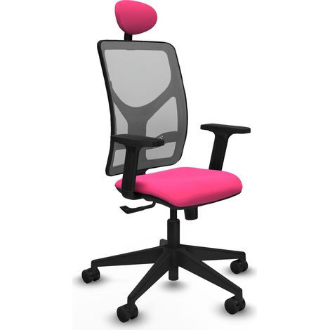 Sedia da ufficio piqueras y crespo Motilla rosa similpelle mesh (1/2)