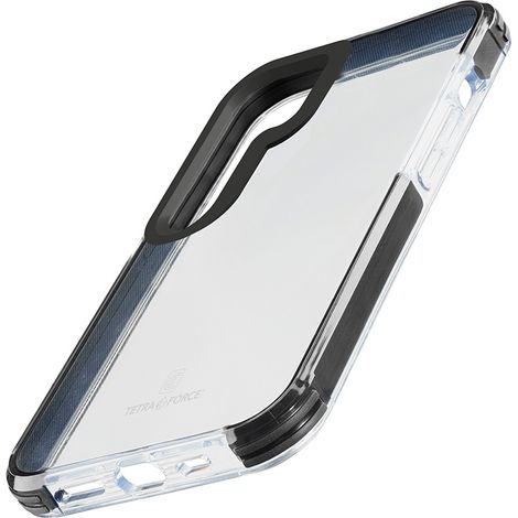 Funda Cellularline Tetra Force Strong Guard para Samsung Galaxy S24+ con revestimiento Microban (transparente) (1/5)
