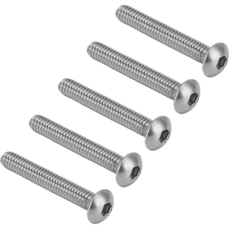 50 vis à tête cylindrique creuse en acier galvanisé M4 pour instruments et appareils électroniques classifiés 2802-0004-0025 (1/5)