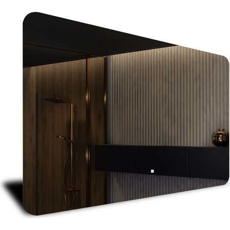 Miroir lumineux de salle de bain 140x70 cm – Éclairage LED intégré – Interrupteur tactile – Lumière blanche froide 7000K – Artforma (1/5)