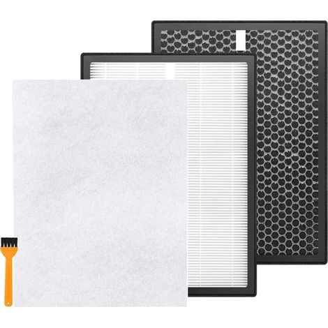 (1 jeu) Filtre à charbon actif True HEPA FY2422 FY2420 compatible avec les purificateurs d'air Philips AC2887, AC2889, AC2882, AC2878 et AC3829 (1/4)