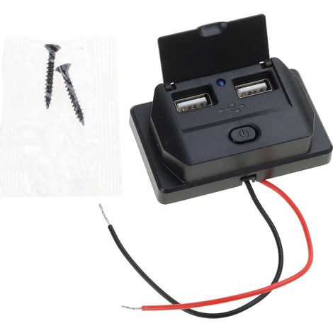 Prise USB 12 V/24 V pour camping-cars, chargeur USB PD Type C (USB-C) et charge rapide QC3.0, montage sur panneau pour voiture