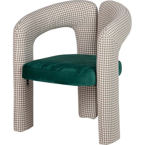 Samt Grün Beige Nova Stuhl 66X61X76 Cm (1/5)
