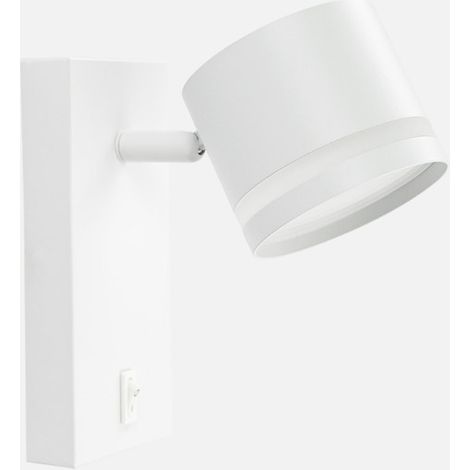 Aplique Ortiga 1xGX53 blanco 9W 800lm orientable con bombilla 16x8,3x15,5 cm