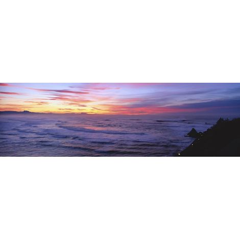 Tableau sur toile Atlantique 30x97 cm - Impression sur Toile Murale Décorative - Image imprimée en HD sur Toile - Toile sur Châssis en Bois FSC - Fabriqué en France