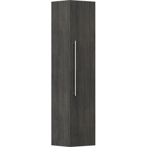 Hochschrank 150 cm anthrazit gemasert (1/4)