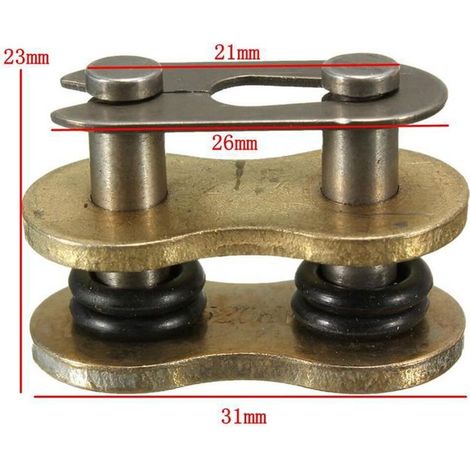 Motorcycle Chain Oil Seal Chain DID O-Ring 428/520/525/530 Chains 120 Links for Quad Enduro Biker Racing Driving Chain (520HV-120L)