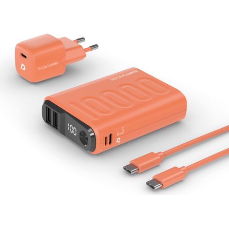 realpower PB-10000 batería externa naranja 10000 mAh (1/5)