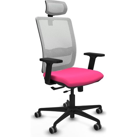 Sedia da ufficio piqueras y crespo Haches rosa pelle sintetica (1/2)