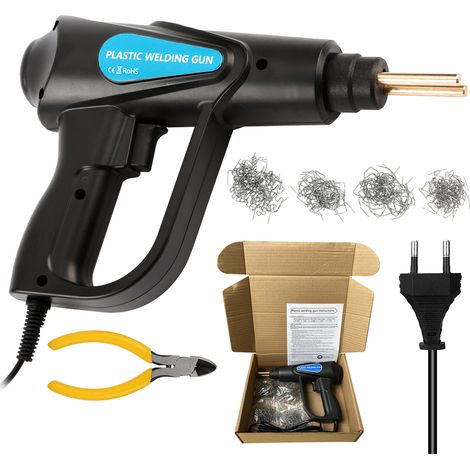 Kit de réparation de parechocs automatique pour soudeuse en plastique 70 W, pinces, 4 types de jauge plate Euro (1/5)