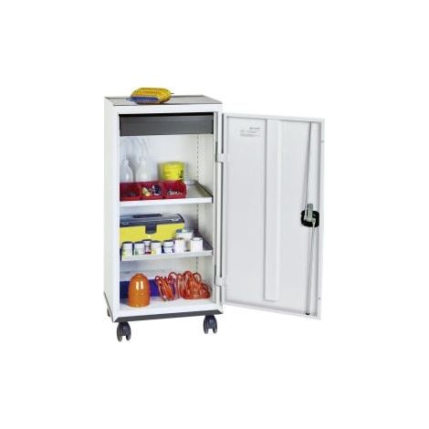 Stumpf armadio attrezzi materiali serie 3000 grigio chiaro 1 cassetto 100 mm 2 ripiani estraibili base mobile 3093107