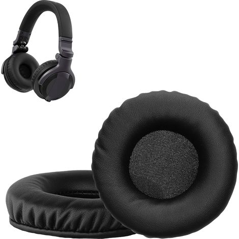 2X Coussinet Compatible avec Pioneer DJ HDJ-CUE1 Coussinet - Coussinets en Mousse pour Casque Audio - Noir (1/5)
