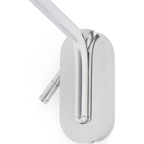 ETERNA Aplique de pared con lector derecho cromo/beige 24006-11 (1/4)