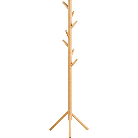 Appendiabiti Wanaka in bambù naturale a forma di albero 50x163 cm