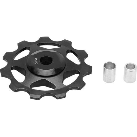 Galet de dérailleur arrière 11 dents pour VTT, guide-galet, roulement, fixations, galet tendeur, noir (1/5)