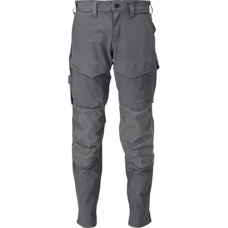 Pantalones con bolsillos para rodilleras MASCOT Ultimate - Gris antracita - Talla 52 - Entrepierna 82 - 22379-311-89-82C58