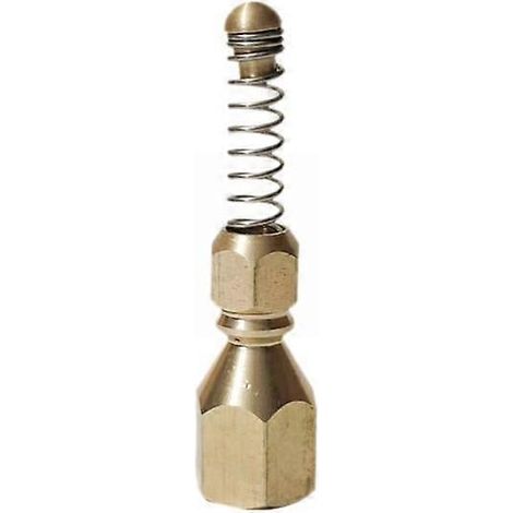 2xBrass Sewer Nozzle Drain Hose Nozzle Piping Cleaning Nozzle for Cleaning 67mm (1/3)