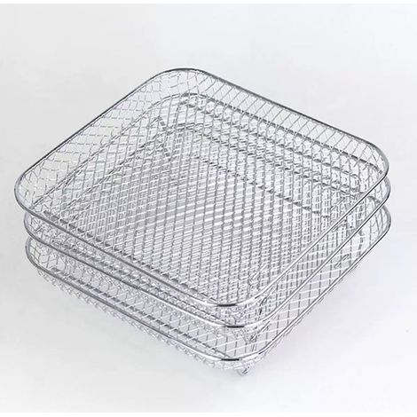 Ensemble de 3 grils multifonctions en acier inoxydable, support pour cuiseur vapeur et accessoires pour four (1/5)