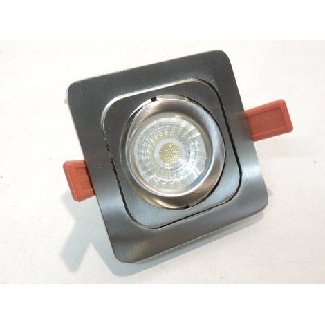 Spot encastré LED 2/4/7W orientable alu brossé carré 97X97mm blanc froid 4500K 36° sans alim MOTTO TREND SYLVANIA 3035924