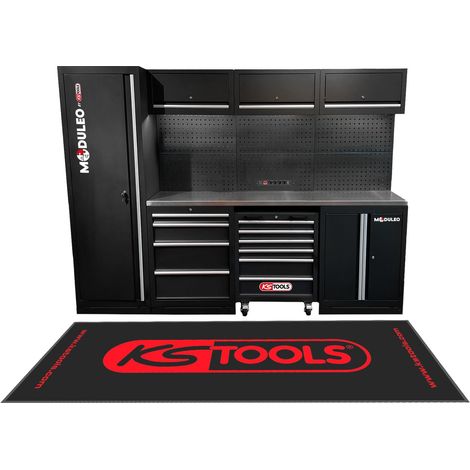 KS Tools Werkstatt-Schranksystem, Edelstahlplatte (1/4)