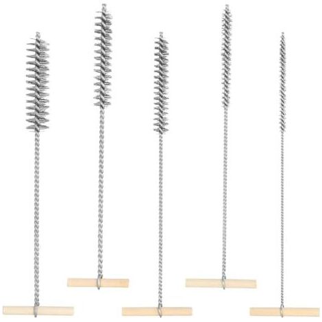 Set mit 5 Bohrerbürsten – 8 mm/12 mm/16 mm/20 mm/25 mm. Runde Edelstahl-Drahtbürste für die Stoßreinigung. Effektive Reinigung von... (1/5)
